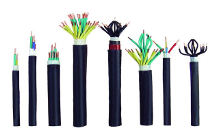 What are the main features of the control cable and measures to prevent electrical interference?